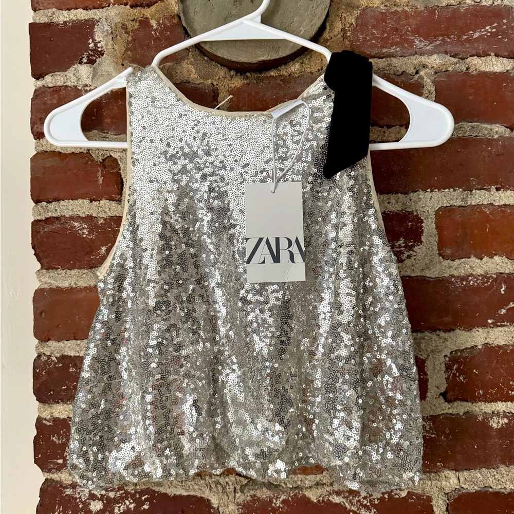 Zara sequin top